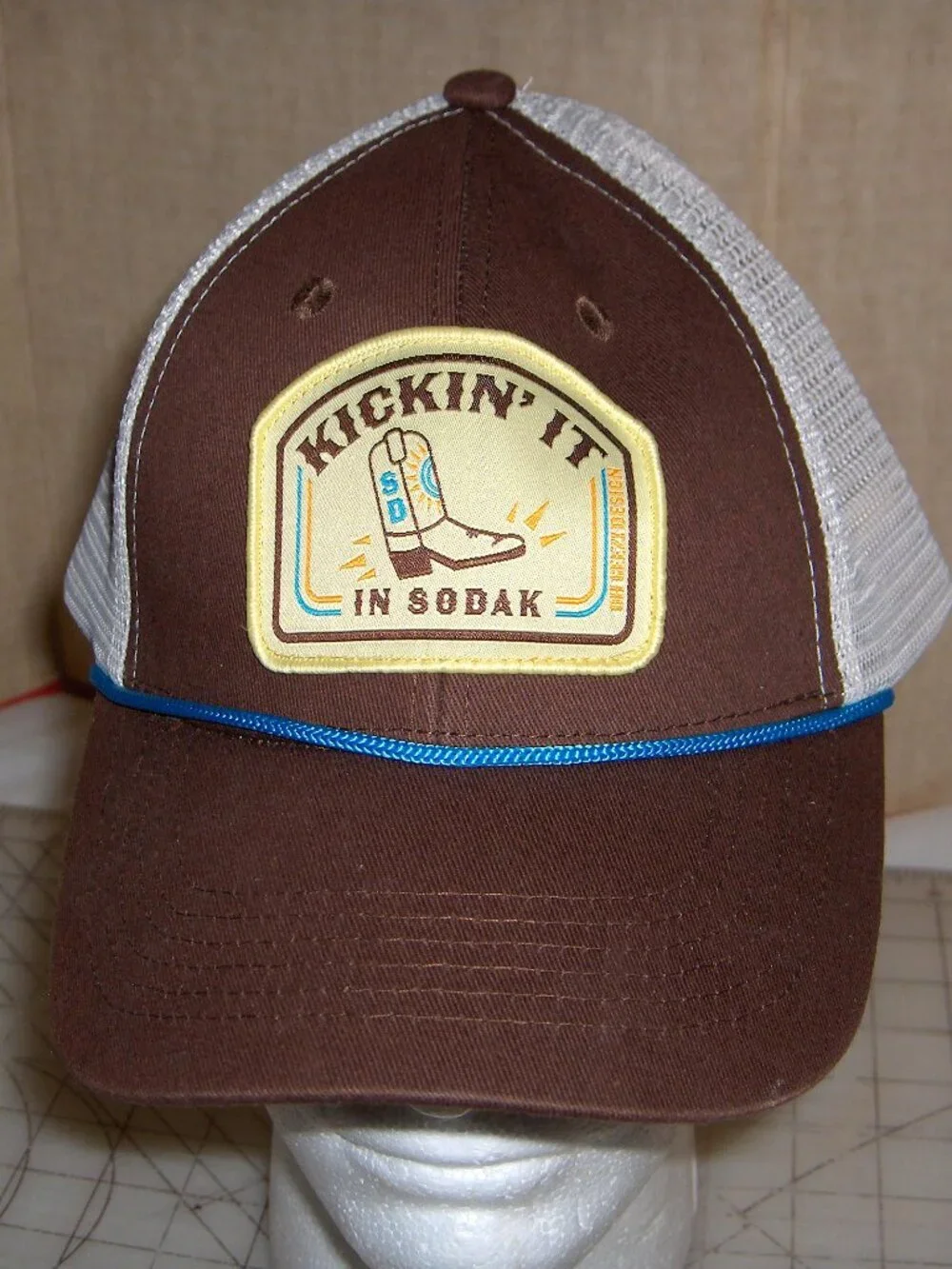 Kickin it in South Dakota Cap, Size Adjustable, Never Worn